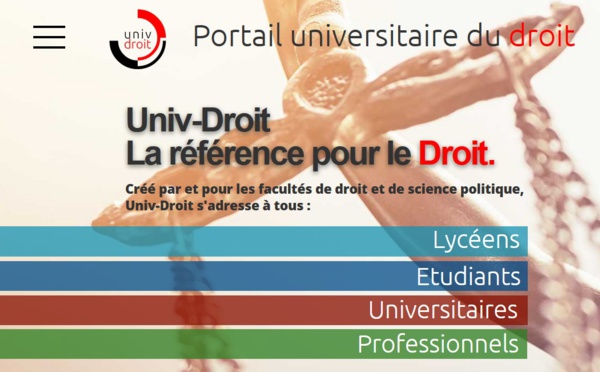 Merci au "Portail universitaire du droit" pour suivre et illustrer "nos" travaux ! Belle promotion de l'Université !