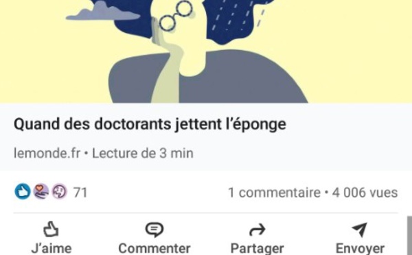 Discrète défense du doctorat.