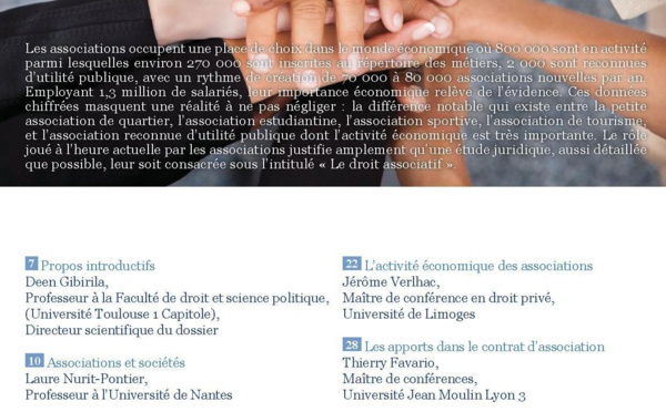 Un dossier sur le droit des associations (Journal des sociétés, n° 121 juillet 2014, n° 122 septembre 2014)