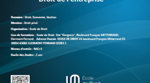 Le Master 2 Droit des Affaires et de la Banque se porte bien (Master Droit de l'entreprise)