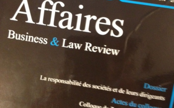 La Revue de Droit &amp; Affaires fait son show ! RD&amp;A, 12e éd., 2015, par l'Association Droit &amp; Affaires.254 p.