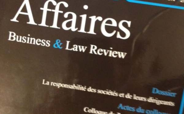 La Revue de Droit & Affaires fait son show ! RD&A, 12e éd., 2015, par l'Association Droit & Affaires.254 p.