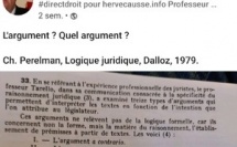 Les divers types d'arguments juridiques à utiliser dans tout travail juridique... Un post à plus de 10 000 vues sans que l'espoir se lève.
